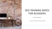 SEO Training Series For Bloggers logo
