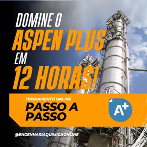 Imagem de capa para o Curso online DOMINE O ASPEN PLUS EM 12 HORAS