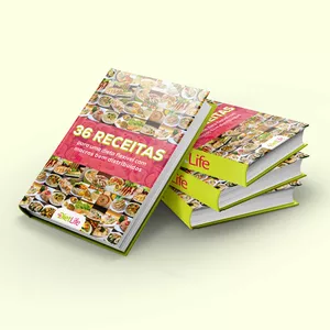 Imagem de capa para o Ebook 36 Receitas para uma dieta flexível e macros bem distribuídos 