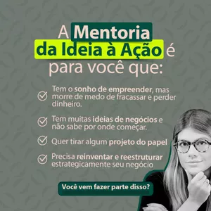 Imagem de capa para o Curso online Mentoria da Ideia à Ação