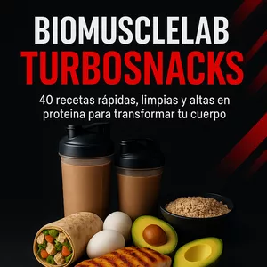 Imagen de portada para Ebook BioMuscleLab™ TurboSnacks- +80 Recetas Rápidas, Limpias y Altas en Proteína