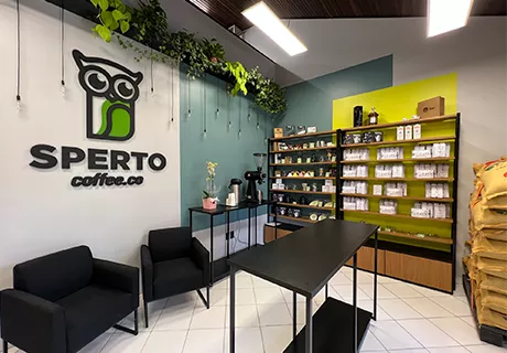 espaço Sperto Coffee loja de cafés
