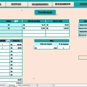 Planilha Planilha Precificação Arquitetura