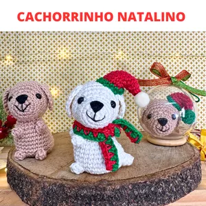 Imagem de capa para o Curso online Cachorrinho Natalino - Mini Curso