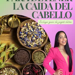 Imagen de portada para Ebook Siete recetas caseras para detener la caída del cabello - tonos oscuros.