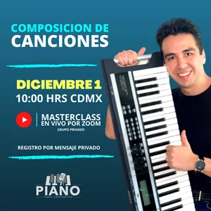 Imagen de portada para Curso online COMPOSICION DE CANCIONES - MASTERCLASS