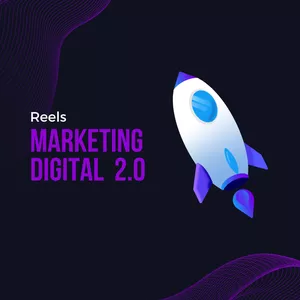 Imagem de capa para o Ebook Reels Marketing Digital 2.0