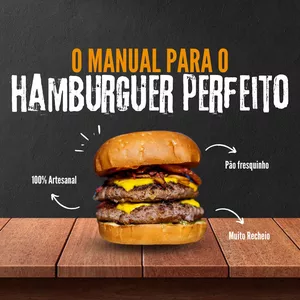 Imagem de capa para o Ebook O Manual para o Hambúrguer Perfeito