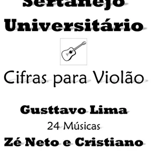 Imagem de capa para o Ebook Sertanejo Universitário 50 Músicas para Violão com Solos, Ritmos e Acordes