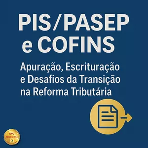 Imagem de PIS/PASEP e COFINS: Apuração, Escrituração e Desafios da Transição na Reforma Tributária (Pontuação no PEPC) criado por ITC Cursos e Treinamentos na hotmart