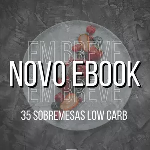Imagem de capa para o Ebook sobremesas low carb