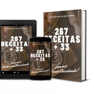 Imagem de capa para o Ebook As 267+33 Receitas Fits