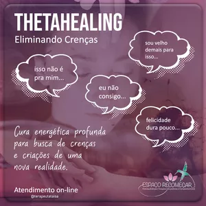 Imagem de capa para o Serviço online Terapia de Thetahealing - Eliminando Crenças