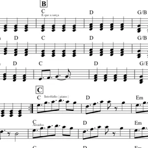 Imagem de capa para o Ebook Partitura Me Atraiu Teclado/Piano - Gabriela Rocha ( Facilitada ) 