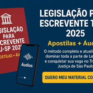 Imagem de capa para o Curso online Legislação Para Escrevente TJ-SP - 2025