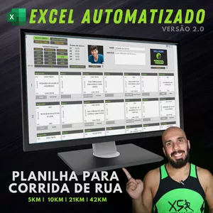 Imagem de capa para o Curso online Treino de Corrida de Rua - Planilha Excel Automatizada