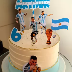 Imagem de capa para o Curso online Arquivo topo de bolo Messi (PDF e Studio)