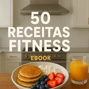 Imagem de capa para o Ebook 50 RECEITAS FITNESS