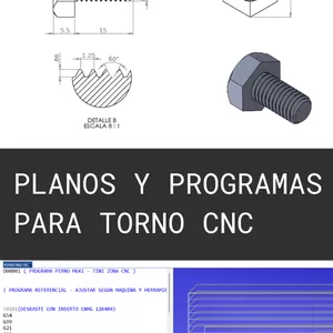 Imagen de portada para Ebook Pack CNC: Programas y Planos de Roscado Métrico M6–M8-M10-M12-M16 (Ciclo G92)