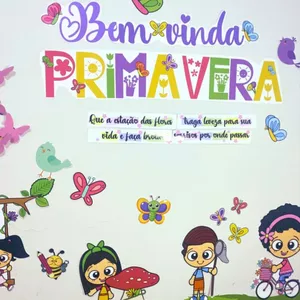 Imagem de capa para o Ebook Painel Bem-vinda Primavera🌸