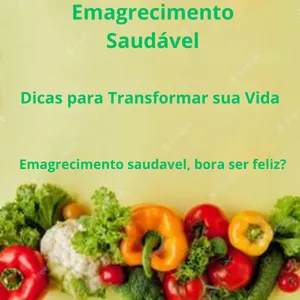 Imagem de capa para o Ebook Emagrecimento Saudável: Dicas para Transformar sua Vida