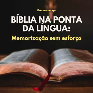 Imagem de capa para o Ebook A Biblia na  ponta da língua  (memorização sem esforço)
