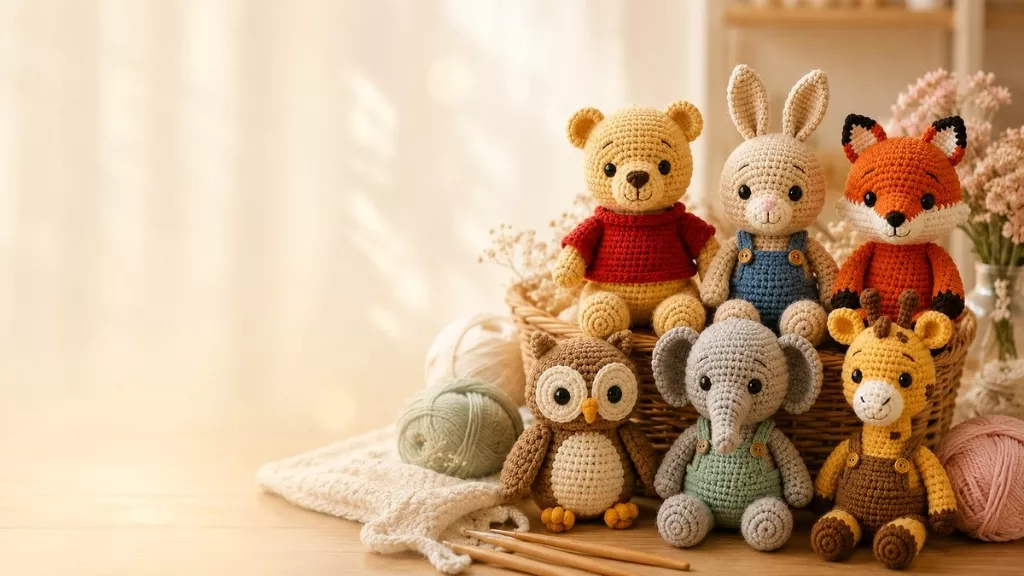 Tu pack de 6 amigurumis tiernos