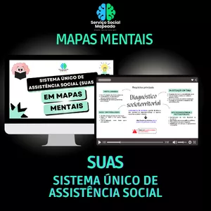 Imagem de capa para o Ebook Mapas mentais - SUAS
