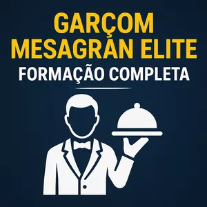 Imagem de Garçom MesaGran Elite – Formação Completa  criado por Curso Completo Com Certificado na hotmart