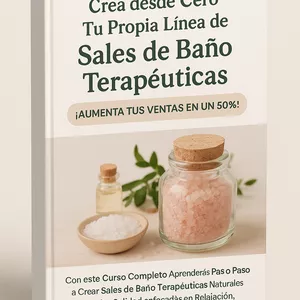 Imagen de portada para Ebook Crea desde Cero Tu Propia Línea de Sales de Baño Terapéuticas