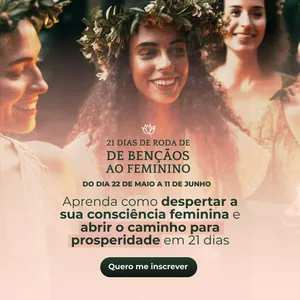 Imagem de capa para o Curso online 21 dias de roda de bençãos ao feminino