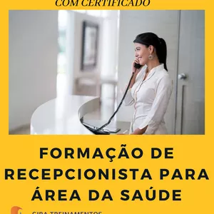 Imagem do curso CURSO ONLINE DE RECEPCIONISTA PARA ÁREA DA SAÚDE