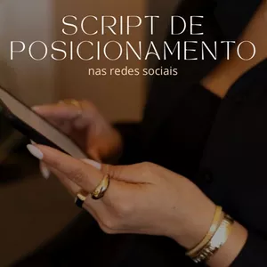 Imagem de capa para o Ebook Script de posicionamento - nas redes sociais