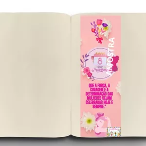 Imagem de capa para o Curso online *MARCA PÁGINAS DIA DA MULHER* 