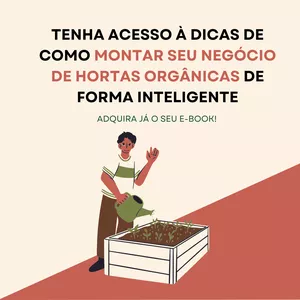 Imagem de capa para o Ebook GUIA PRÁTICO DE HORTAS ORGÂNICAS PARA NEGÓCIOS LUCRATIVOS