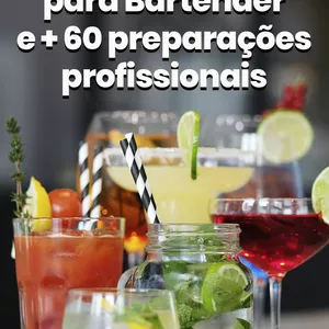 Imagem de capa para o Ebook Bartender - Introdução para Bartenders com mais de 60 preparações profissionais