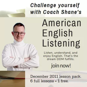 Cover image for Online course Coach Shane's American English Listening - December 2011