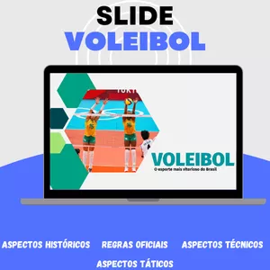 Imagem de capa para o Ebook SLIDE VOLEIBOL: Aspectos gerais, história, regras oficiais, fundamentos e posições