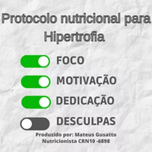 Imagem de capa para o Ebook Dieta para HIPERTROFIA feminina com peso entre 65 a 70kgs