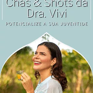 Imagem de capa para o Ebook Chás & Shots da Dra. Vivi