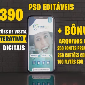 Pack + de 400 Kit Cartões Interativos PSD - LANÇAMENTO