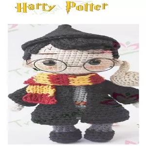 Imagem de capa para o Ebook Receita Crochê em PDF - Boneco Harry Potter Amigurumi