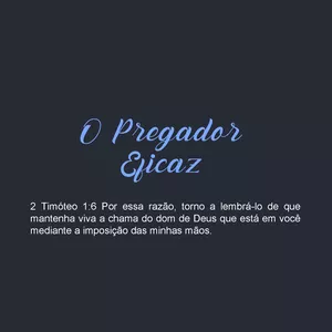 Imagem de capa para o Ebook Pregador eficaz - aprenda a pregar de forma simples.