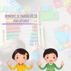 Imagem de capa para o Ebook Ebook - Numeral de Parede até 20 por Extenso 