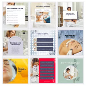 Imagem de capa para o Curso online Pack Templates Canva Dermatologia