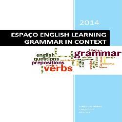 Imagem do curso ESPAÇO ENGLISH LEARNING - GRAMMAR IN CONTEXT
