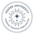 Vesper University: Freedom Through Freelancing logo