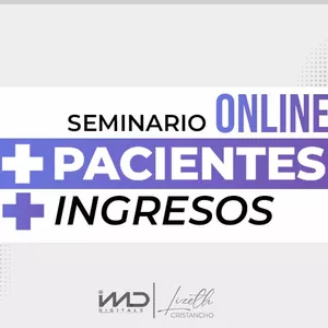 Imagen de portada para Curso online SEMINARIO ONLINE INTENSIVO + PACIENTES + INGRESOS