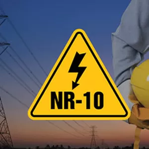 Imagem de capa para o Curso online NR 10 – Segurança em Instalações e Serviços em Eletricidade(Reciclagem)