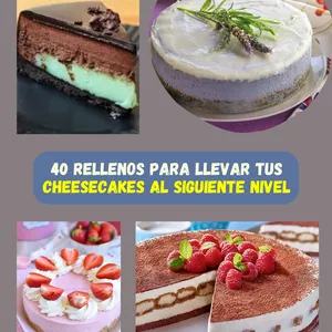 Imagem de capa para o Ebook 40 Rellenos para llevar tus Cheesecakes al siguiente nivel
